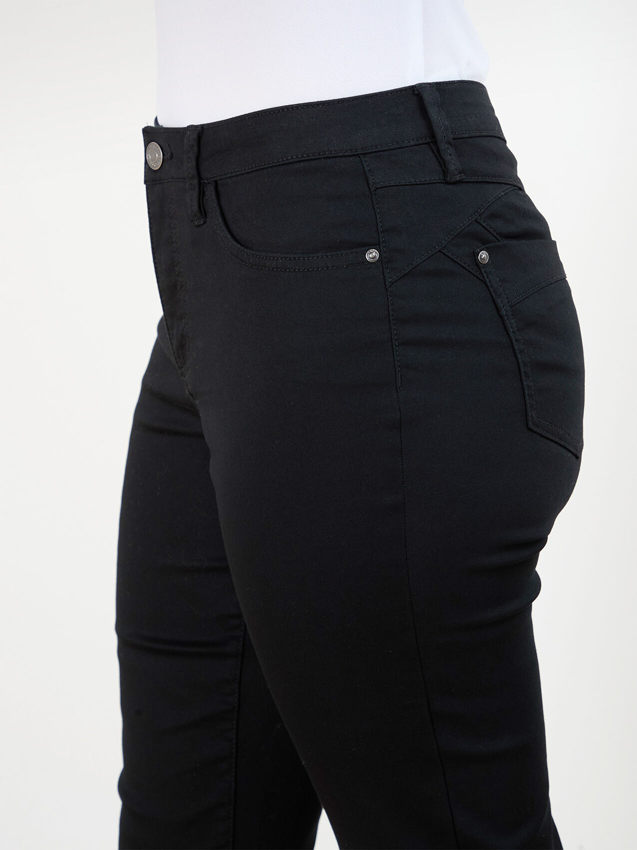 Black jean capris outlet