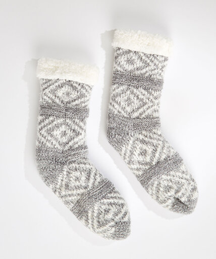 Fair Isle Slipper Socks Image 1