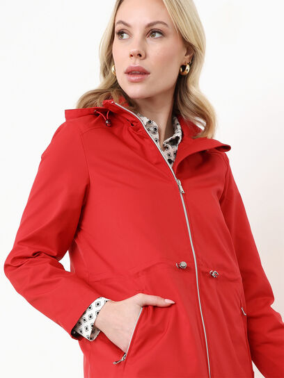 Petite Anorak Coat with Removable Hood