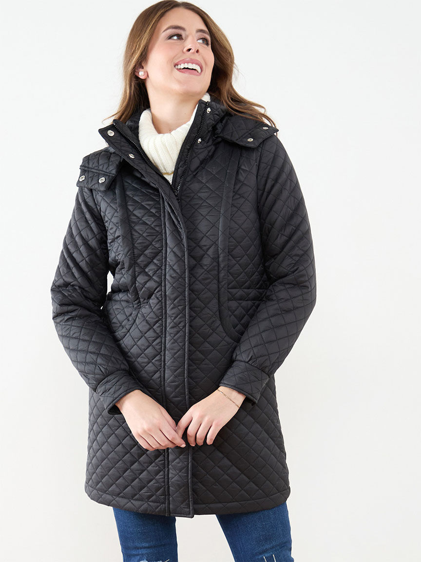 Quilted down coats sales