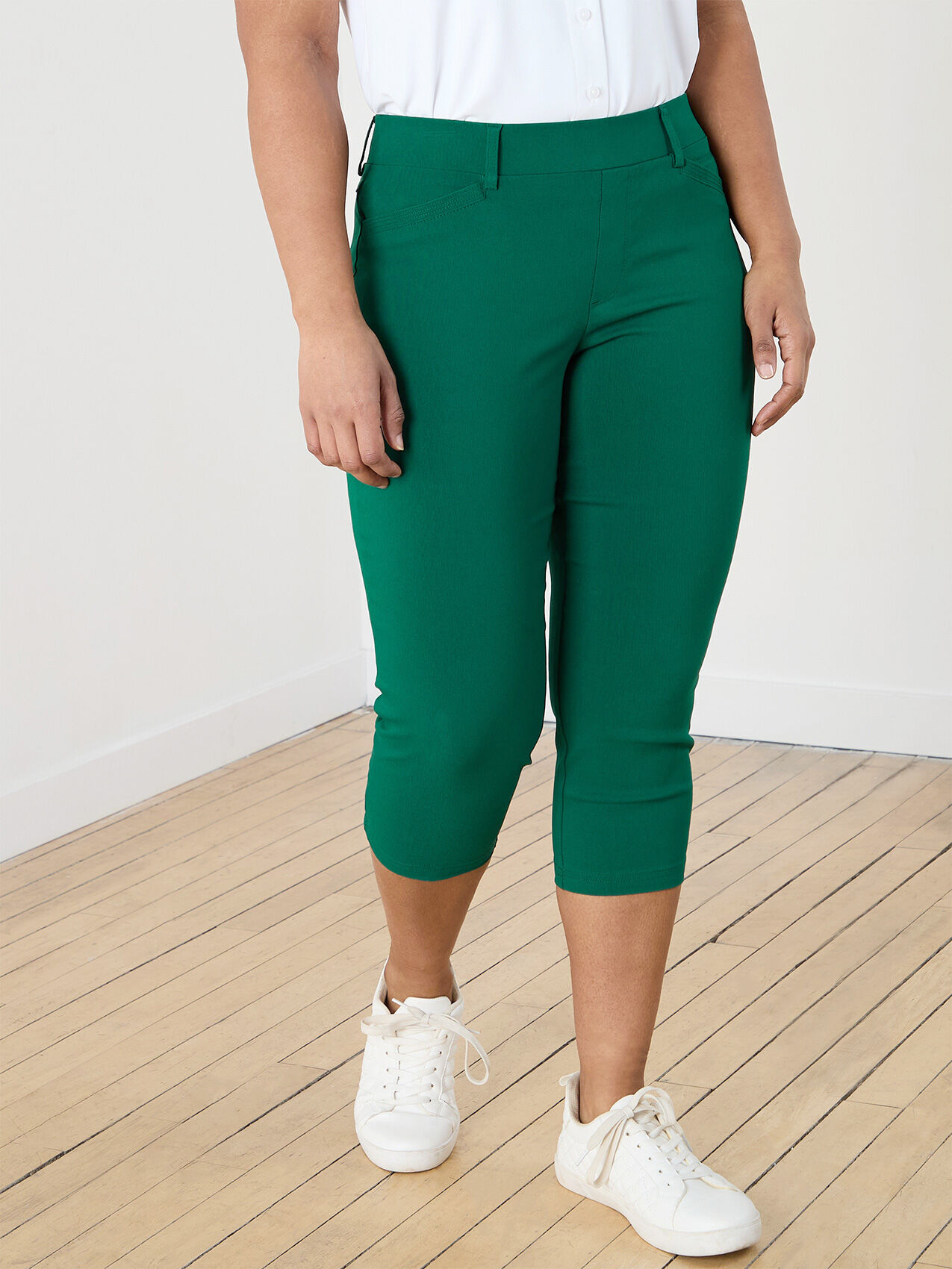Petite Emily Slim Capris in Microtwill Cleo 4000009921