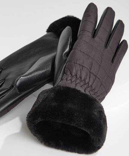 Vegan Leather Gloves Image 2