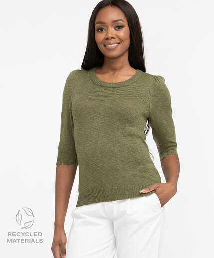 Recycled Puff Sleeve Sweater Image 1