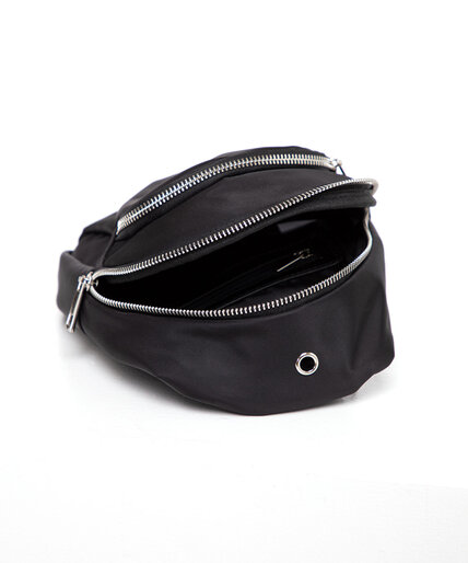 Black Nylon Crossbody Bag Image 5