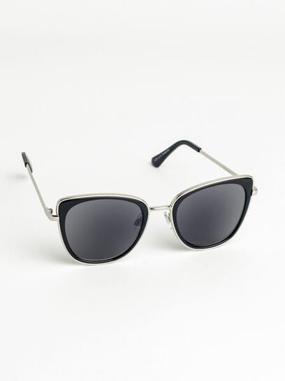 Black Cat Eye Single-Vision Reader Sunglasses
