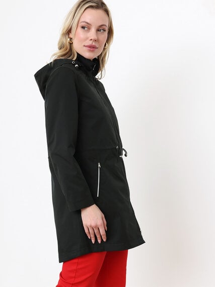 Petite Anorak Coat with Removable Hood Image 3
