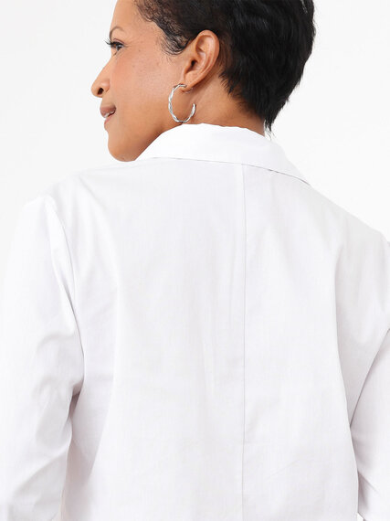 Petite Tunic-Length Collared Shirt Image 6