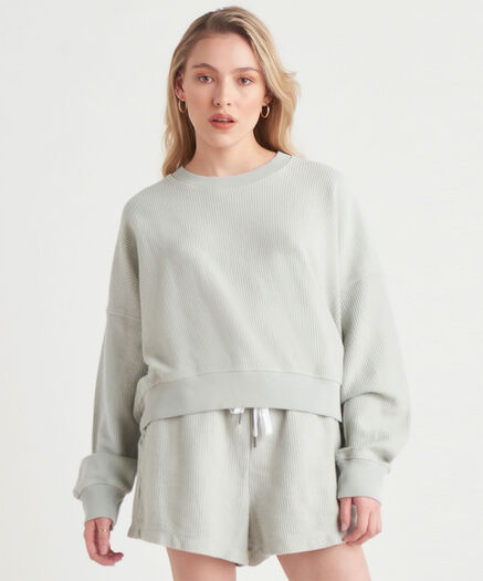 Dex Corded Sweatshirt, Soft Sage