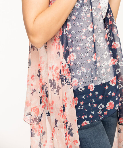 Soft Floral Sleeveless Cover-Up Image 4