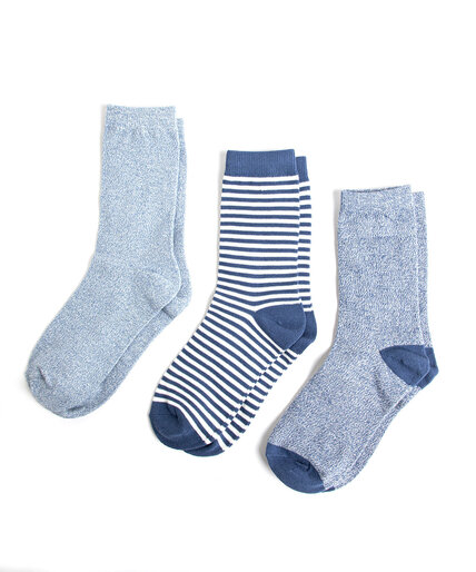 Cotton Blend Crew Sock 3-Pack