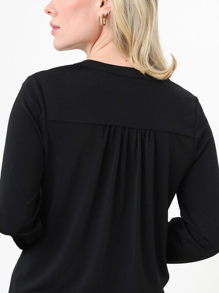 Petite Stretch Crepe Relaxed Fit Top Image 5