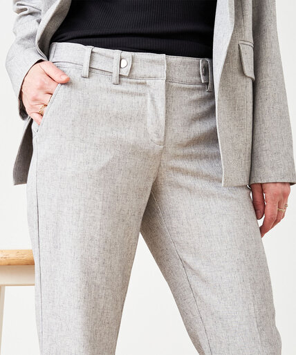 Straight-Leg Pant with Slimming Panel Image 2