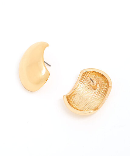 Big Gold Stud Earring Image 1
