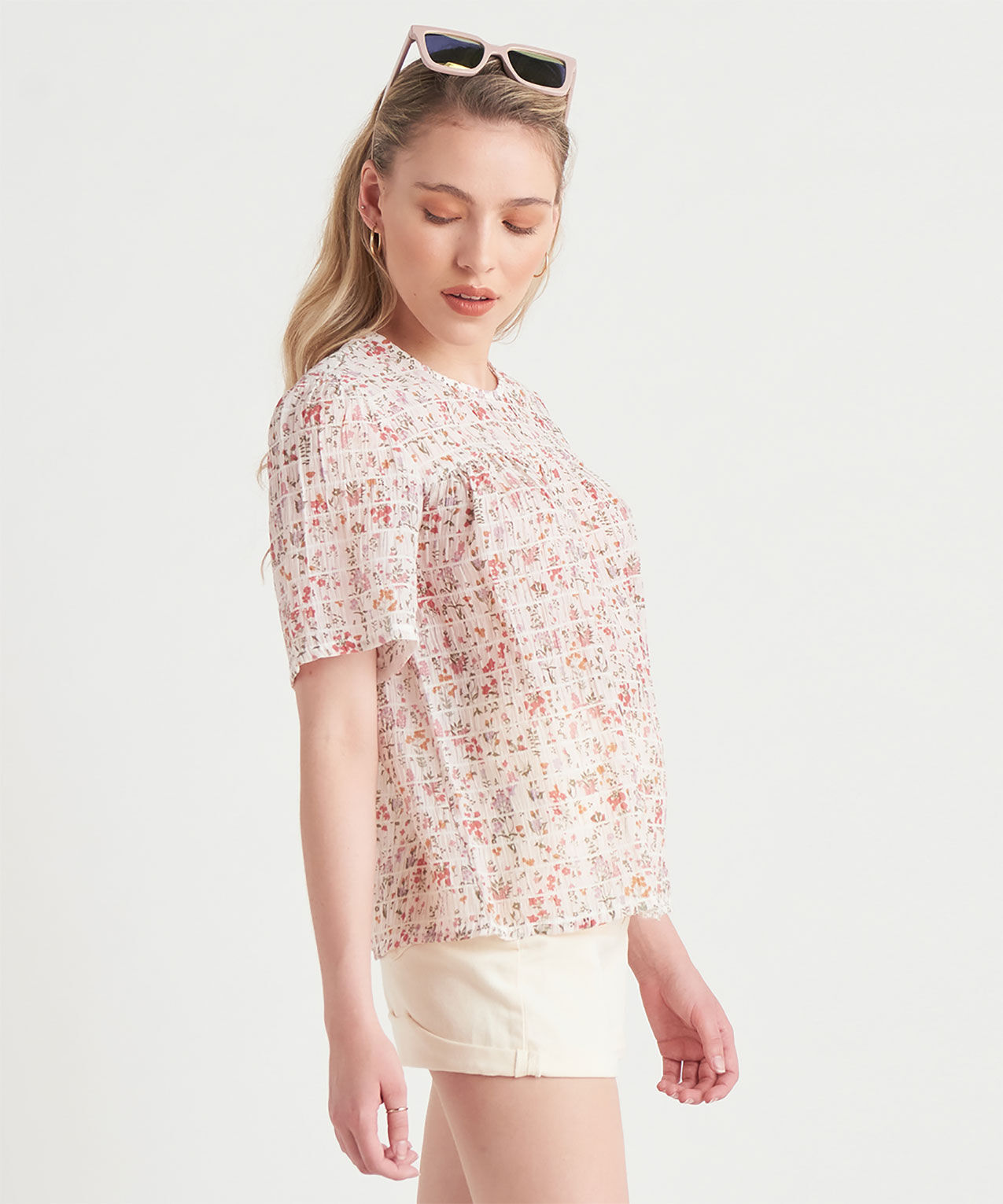 Dex Relaxed Crinkle Top