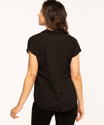 Notch Collar Popover Blouse Image 4
