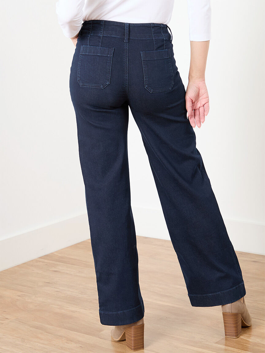 Haylie Full Length Wide Leg Jeans Cleo 4000010248