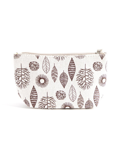 Printed Cotton Canvas Pouch Image 2