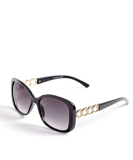 Black Gold Chain Sunglasses Image 1