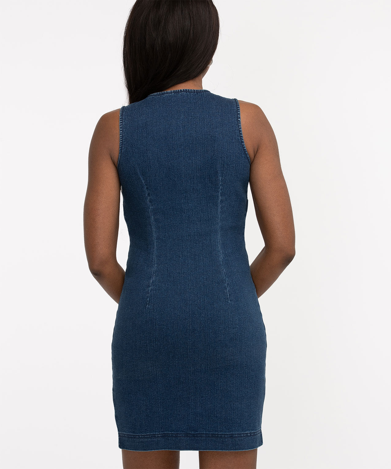 Denim sheath dress cheap