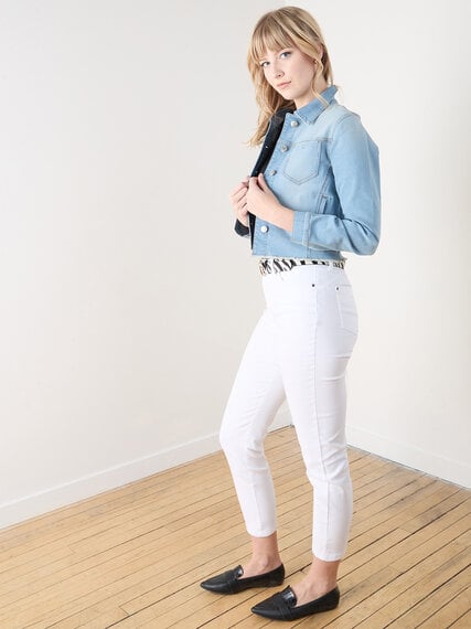 Lilly Slim White Ankle Jeans Image 6