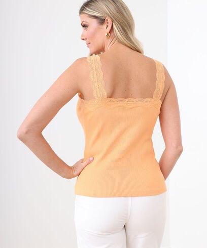 Low Impact Ribbed Lace Cami