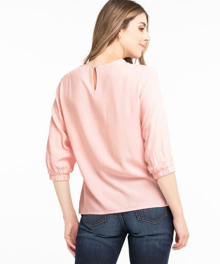 Ruched Scoop Neck Blouse Image 2