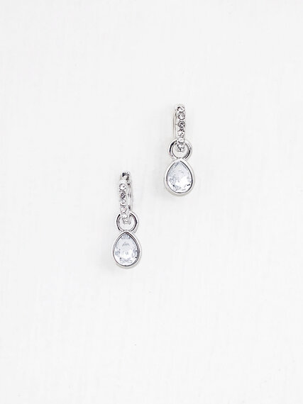 Small Silver Hoops with Interchangeable Charms Image 2