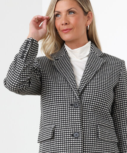 Houndstooth Tailored Coat Image 4