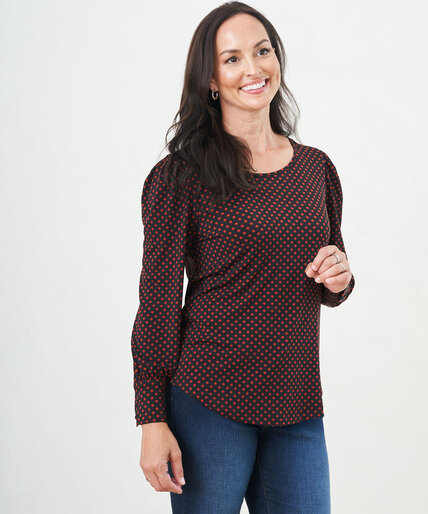 Patterned Long Sleeve Top Image 5