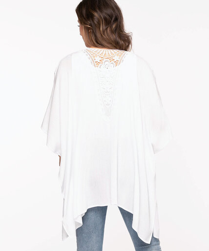 White Crochet Kimono Image 3
