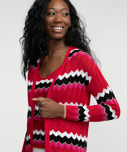 Long Sleeve Open Front Cardigan Image 3