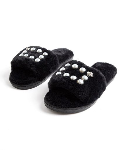 Plush Pearl Slippers Image 2