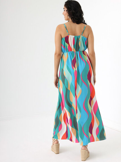 Lisa Bubble Crepe Maxi Dress Image 4