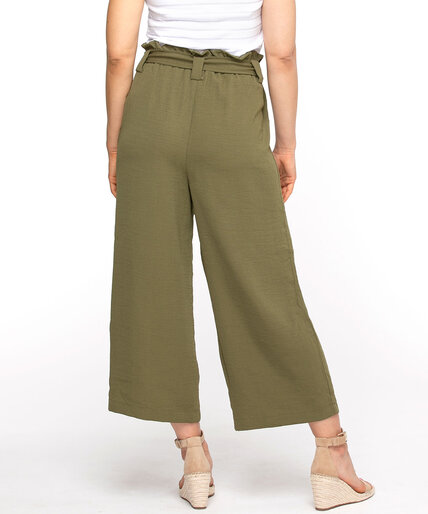 Wide Leg Pull-On Crop Pant Image 4