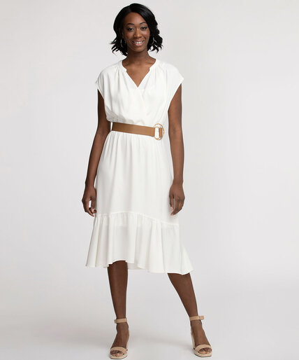 Belted High-Low Dress Image 4