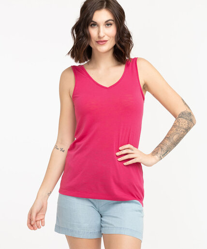 Relaxed V-Neck Tank Top Image 1