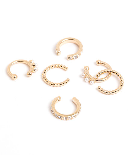 Gold Ear Cuff 3-Pack Image 1