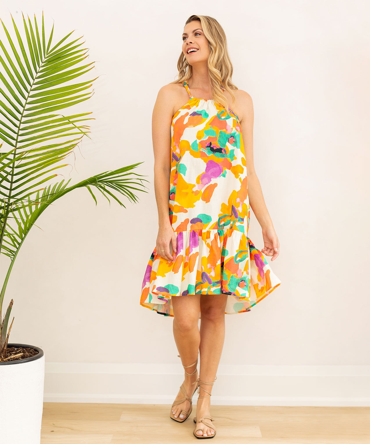 Cotton swing dress hotsell