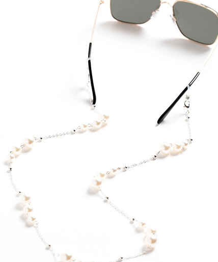 Pearl & Silver Mask & Sunglasses Chain Image 2