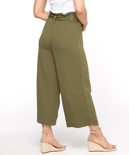Wide Leg Pull-On Crop Pant Image 2