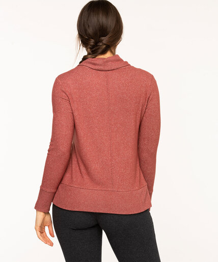 Cowl Neck Lightweight Knit Top Image 3