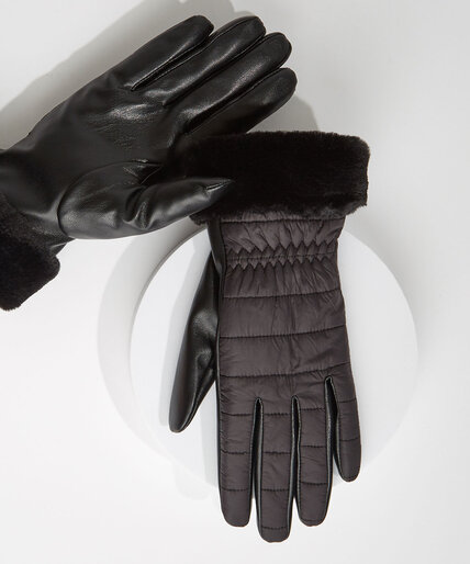 Vegan Leather Gloves Image 1
