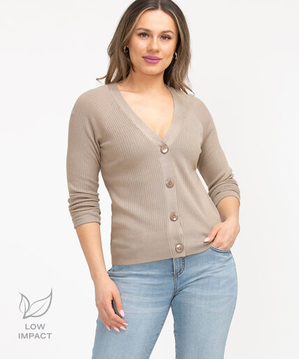 Low Impact Button Front Cardigan Image 1