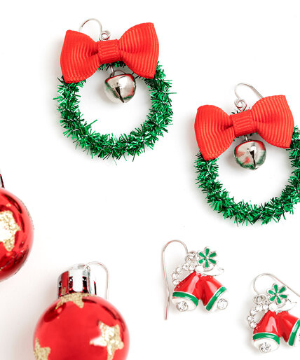 Festive Christmas Earring 3-Pack Image 2