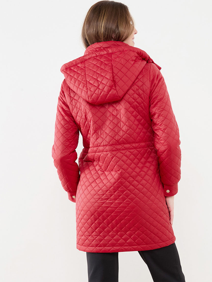 Quilted down coats online