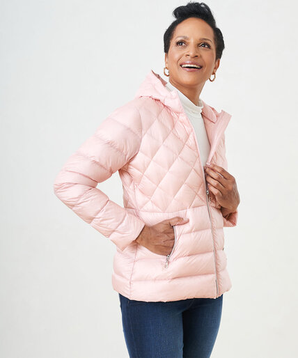 Pearlized Packable Down Coat Image 5