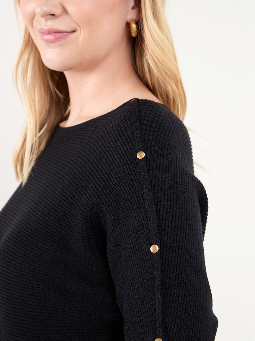 Dolman sleeve sweater Cleo Black S