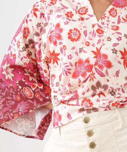 Short Tie-Front Kimono Image 5