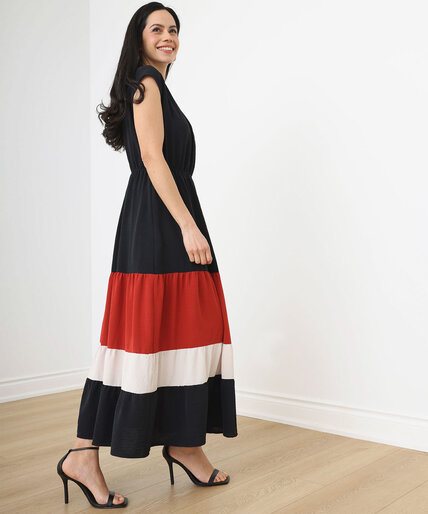 Petite Short Sleeved Tiered Maxi Dress Image 6