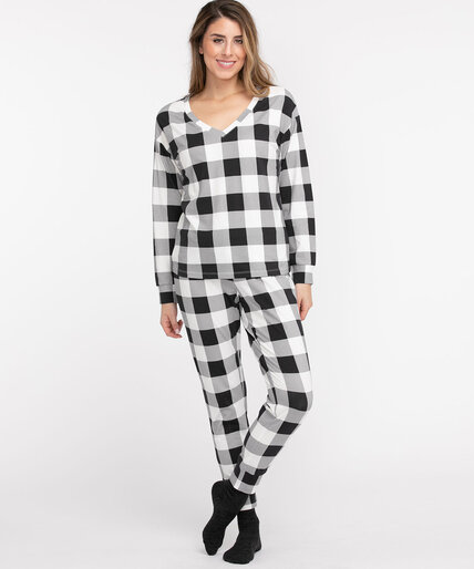 V-Neck Jogger Pajama Set Image 1